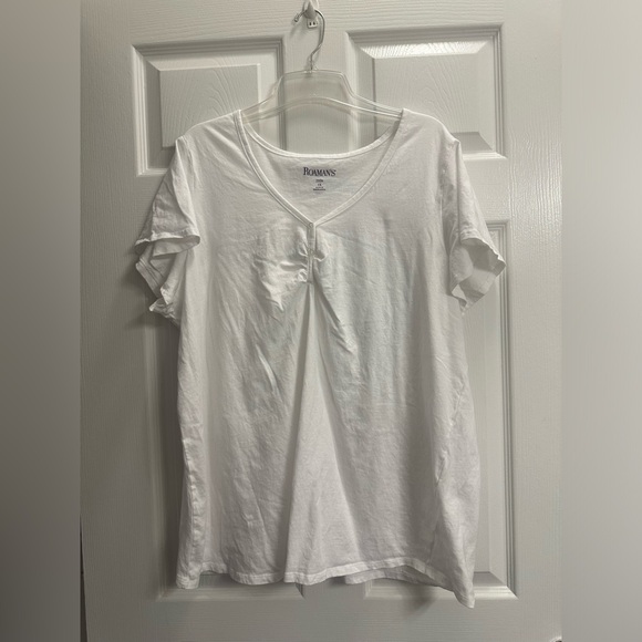 ROAMAN’S 1X 22/24, white top plus size.  New, washed and never worn. - Picture 1 of 6